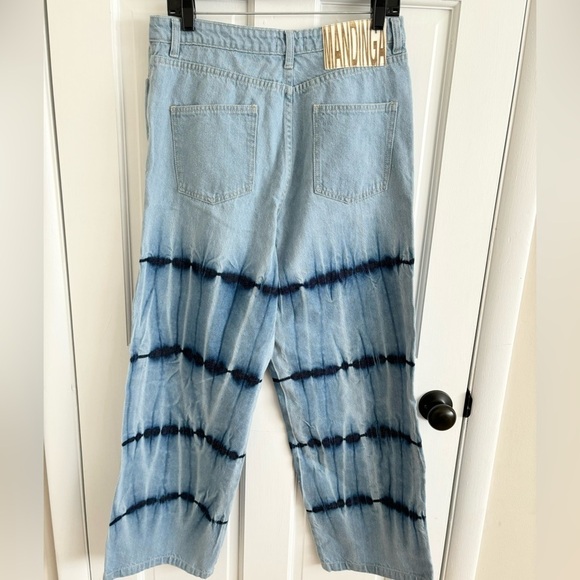 Mandinga tie wide wide leg straight jeans rio size 2XL new - Picture 9 of 9